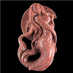 Hand Carved Mermaid Pendant