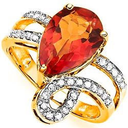 Natural Gem Azotic & Diamond Ring