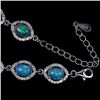 Image 3 : Natural Multi Color Opal Bracelet