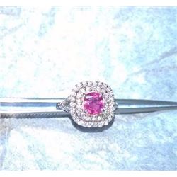 Stunning Kashmir Sapphire Diamond & Gold Ring - GRS