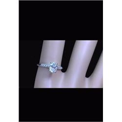 Natural Sparkling Diamond Engagement Ring - D/VS