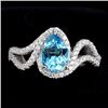 Image 1 : Natural London Blue Topaz Ring