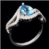 Image 2 : Natural London Blue Topaz Ring
