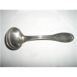 VERY OLD SILVER SUGAR SPOON WITH INITIALS ENGRAVED ON BACK AND STAMPED *JB & R 1845*!!! SILVER SPOON