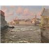Image 1 : JOHAN KROUTHÉN 1858-1932 Vy över Norrköping -, JOHAN KROUTHÉN 1858-1932 Vy över Norrköping - sk...