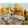 Image 1 : THURE WALLNER 1888-1965 Räv på sten Signerad, THURE WALLNER 1888-1965 Räv på sten Signerad Th....