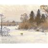 Image 1 : LINDORM LILJEFORS 1909-1985 Landskap med räv -, LINDORM LILJEFORS 1909-1985 Landskap med räv -...