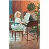 Image 1 : JENNY NYSTRÖM 1854-1946 Spelande flicka -, JENNY NYSTRÖM 1854-1946 Spelande flicka - julstämnin...