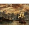 Image 1 : ALFRED WISTRÖM 1833-1873 Utsikt över, ALFRED WISTRÖM 1833-1873 Utsikt över Stockholm Signerad o...