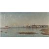 Image 1 : PER EKSTRÖM 1844-1935 Landskap med byggnader, PER EKSTRÖM 1844-1935 Landskap med byggnader vid...