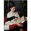 Image 1 : EMMA EKWALL 1838-1925 Ung mor som vaggar sitt, EMMA EKWALL 1838-1925 Ung mor som vaggar sitt ba...