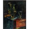 Image 1 : EVA BAGGE 1871-1964 Stilleben med kanna och, EVA BAGGE 1871-1964 Stilleben med kanna och glas S...