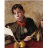 Image 1 : EVA BAGGE 1871-1964 Musicerande pojke Signerad, EVA BAGGE 1871-1964 Musicerande pojke Signerad...
