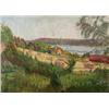 Image 1 : RICHARD BERGH 1858-1919 Klockargården,, RICHARD BERGH 1858-1919 Klockargården, Tyresö Målad 191...
