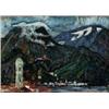 Image 1 : HELMER OSSLUND 1866-1938 Snötäckta alptoppar -, HELMER OSSLUND 1866-1938 Snötäckta alptoppar -...