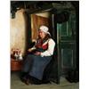 Image 1 : ANDERS, ANDERS MONTAN 1846-1917 Allmogeinteriör Signerad och daterad A. Montan -82. Olja på duk...