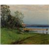 Image 1 : KONRAD, KONRAD SIMONSSON 1843-1901 Månskenslandskap Signerad Konrad Simonsson. Olja på duk, 65...
