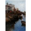 Image 1 : WILHELM VON GEGERFELT 1844-1920 Venetiansk, WILHELM VON GEGERFELT 1844-1920 Venetiansk kanal i...