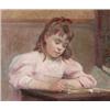 Image 1 : EMILIA LÖNBLAD 1865-1946 Läsande, EMILIA LÖNBLAD 1865-1946 Läsande flicka Signerad och daterad...