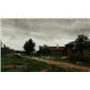 Image 1 : OLOF ARBORELIUS 1842-1915 Dalagård med får och, OLOF ARBORELIUS 1842-1915 Dalagård med får och...
