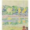 Image 1 : CARL WILHELMSON 1866-1928 Landskap med, CARL WILHELMSON 1866-1928 Landskap med par Tempera, 38...