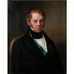 CARL VILHELM NORDGREN 1804-1857 Porträtt av, CARL VILHELM NORDGREN 1804-1857 Porträtt av greven...