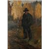 Image 1 : IVAR AROSENIUS 1878-1909 Man i, IVAR AROSENIUS 1878-1909 Man i höstlandskap Signerad och datera...