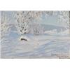 Image 1 : GUSTAF FJAESTAD 1868-1948 Vinterlandskap med, GUSTAF FJAESTAD 1868-1948 Vinterlandskap med fots...