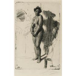 ANDERS ZORN 1860-1920 Stående Negress Signerad, ANDERS ZORN 1860-1920 Stående Negress Signerad...