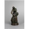 Image 1 : CHRISTIAN, CHRISTIAN ERIKSSON 1858-1935 Kärvbinderskan Signed Ch Er. Bronze, dark patina, 18 cm...