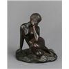 GUSTEN LINDBERG 1852-1932 Sittande, GUSTEN LINDBERG 1852-1932 Sittande flicka Signed and dated...