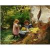 HANS ANDERSEN BRENDEKILDE Born plokker blomster., HANS ANDERSEN BRENDEKILDE Born plokker blomst...