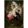 HIPPOLYTE LAZERGES France 1817-1887 Flicka och, HIPPOLYTE LAZERGES France 1817-1887 Flicka och...