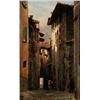 BELLAGIO Italy, 19th century Sydländsk, BELLAGIO Italy, 19th century Sydländsk bygata Signed an...