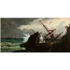 MONOGRAMMIST D. V. 19th, MONOGRAMMIST D. V. 19th century Skeppsbrott Signed D. V. Oil on panel,...