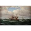 CARL BILLE Denmark 1815 -1898 Marint, CARL BILLE Denmark 1815 -1898 Marint motiv Signed and dat...