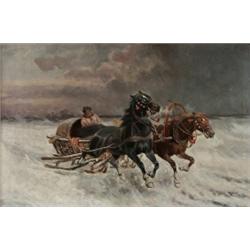 CONSTANTIN STOILOFF Austria/Russia,, CONSTANTIN STOILOFF Austria/Russia, 1850-1924 Vinterlandsk...