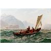 HANS DAHL Norway 1849-1937 Båtfärd i, HANS DAHL Norway 1849-1937 Båtfärd i fjorden Signed Hans...