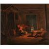 Image 1 : ALEXANDER LAURÉUS Finland, ALEXANDER LAURÉUS Finland 1783-1823 Fähusinteriör Oil on canvas, 34...