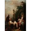 Image 1 : NORBERT GRUND Czechoslovakia, NORBERT GRUND Czechoslovakia 1717-1767 Jaktsällskap med falkenera...