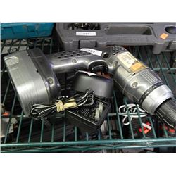 STAINLESS STEEL B & D 14.4 CORDLESS DRILL, BATTERY & CHARGER - PS