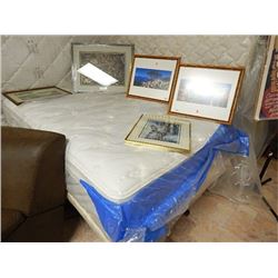 DOUBLE MATTRESS - NEW - SEALY PILLOW TOP - SOME TRUCKING SCUFFS - RETAIL APPROX. $1000