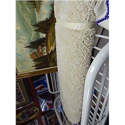 AREA CARPET - SHAG - WHITE - 86 X 62"