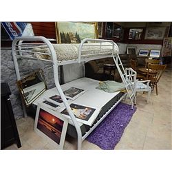 BED FRAME - BUNK BEDS - SINGLE TOP - DOUBLE BOTTOM