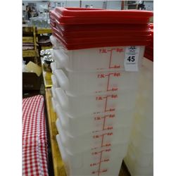 12 - 8 Qt. Lidded Portion Bins - 12 Times the Money