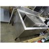 Image 1 : S/S 4' Pedestal Ice Bin w/Backsplash
