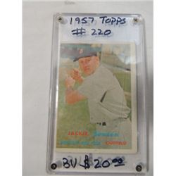 1957 TOPPS JACKIE JENSEN BASEBALL CARD