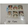 Image 1 : 6 FLEER FOOTBALL SPORTS CARDS 1961 NICE!!