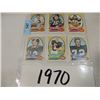 Image 1 : 6 CARD LOT FOOTBALL SPORTS TOPPS 1970