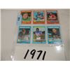 Image 1 : 6 CARD LOT FOOTBALL SPORTS TOPPS 1971